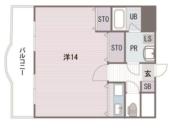 アーバンビラ大名の物件間取画像